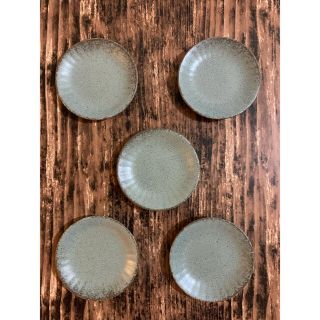 グレー小皿 10cm 5枚セット 薬味皿 醤油皿 副菜皿 和食器 美濃焼 陶器(食器)