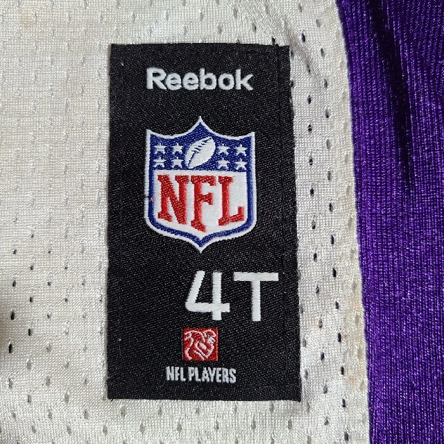 Reebok(リーボック)のNFL バイキングス リーボック 子供 ４歳 ５歳  キッズ/ベビー/マタニティのキッズ服男の子用(90cm~)(Tシャツ/カットソー)の商品写真