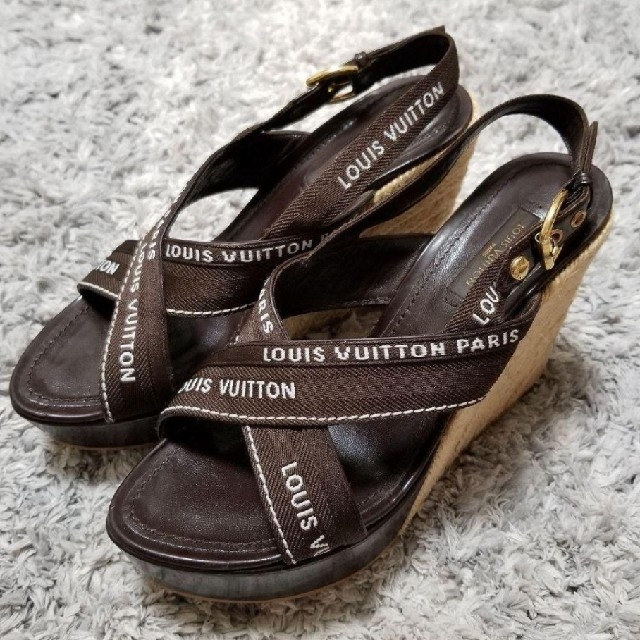 売り出し人気商品 LOUIS VUITTON ルイヴィトン ウェッジソール