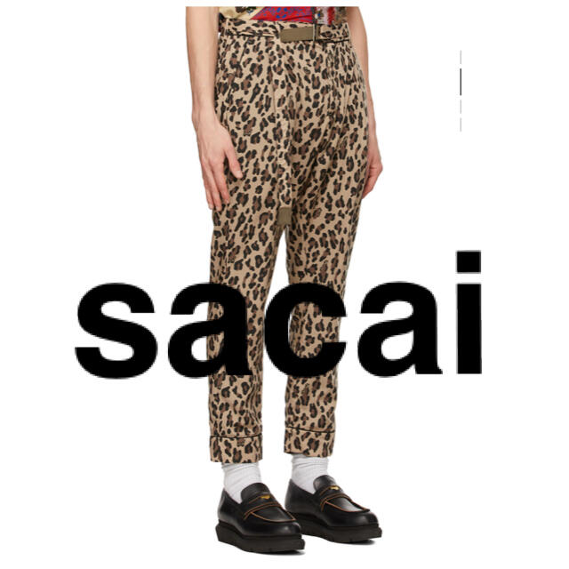 メンズSACAI  サカイ　レオパード  豹柄パンツ