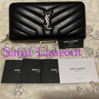 サンローラン(Saint Laurent)の【美品】Saint Laurent  サンローラン　ラウンドファスナー　長財布(財布)