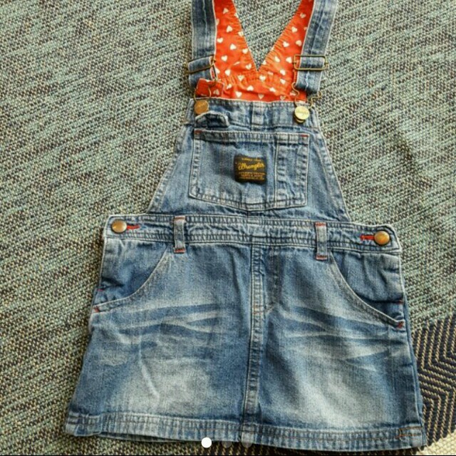 Wrangler(ラングラー)のWrangler☆サロペット キッズ/ベビー/マタニティのキッズ服女の子用(90cm~)(スカート)の商品写真