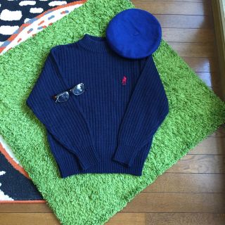 ポロラルフローレン(POLO RALPH LAUREN)のU.S. POLO ☆ネイビー☆タートルニット(ニット/セーター)