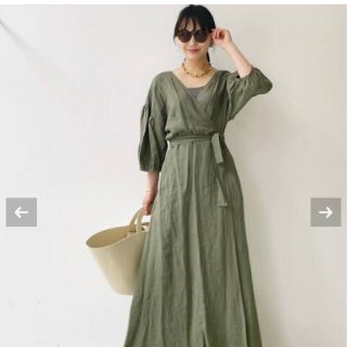 アパルトモンドゥーズィエムクラス(L'Appartement DEUXIEME CLASSE)のアパルトモン　Linen　dress(ロングワンピース/マキシワンピース)