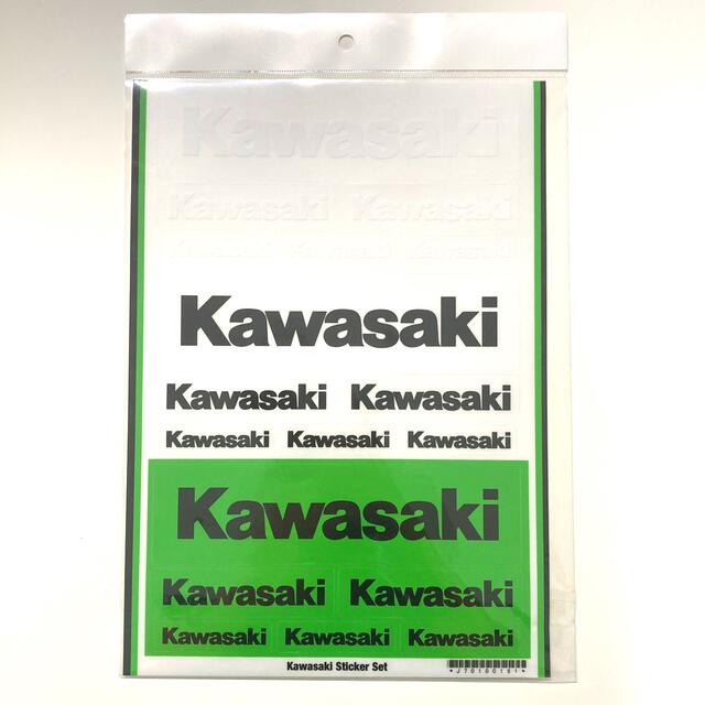 カワサキ(カワサキ)のカワサキ　ステッカーセット　Kawasaki バイク用品　ツーリング 自動車/バイクのバイク(ステッカー)の商品写真