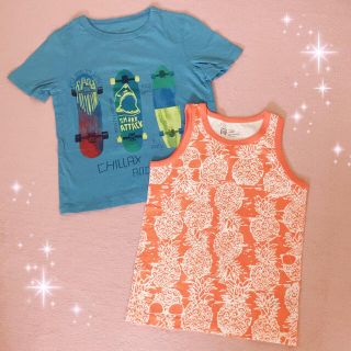 ベビーギャップ(babyGAP)の☆baby Gap☆スケボー柄&パイナップル柄☆Tシャツ＆タンクトップ☆(Tシャツ/カットソー)