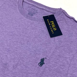 ポロラルフローレン(POLO RALPH LAUREN)の＊数量限定値下＊☆*。メンズ M 新品 コットン Tシャツ /  ヘザーパープル(Tシャツ/カットソー(半袖/袖なし))