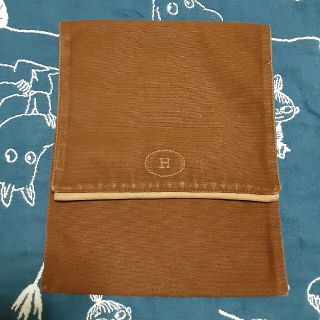 エルメス(Hermes)のHERMES　ｷｬﾝﾊﾞｽﾎﾟｰﾁ　ﾌﾞﾗｳﾝ(ポーチ)