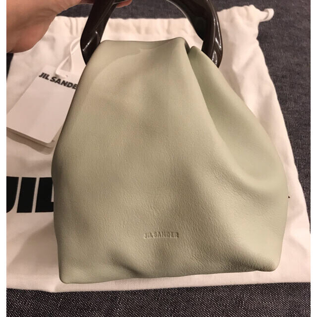 ハンドバッグjil sander☆スモールバック☆ライトグリーン