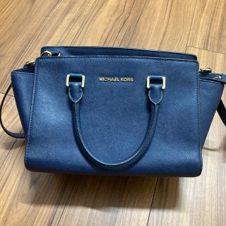 マイケルコース(Michael Kors)のMichael Kors ハンドバッグ ショルダーバッグ　ネイビー(ハンドバッグ)