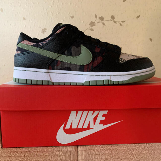 NIKE DUNK LOW SE Black Multi-Camo