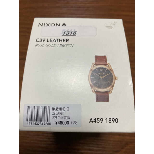 NIXON - 新品未使用 NIXON ニクソン 腕時計 THEC39LEATHER 革の NIXON - 新品未使用 NIXON ニクソン 腕時計 THEC39LEATHER 革の