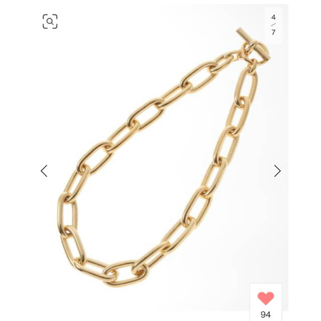 L'Appartement DEUXIEME CLASSE(アパルトモンドゥーズィエムクラス)の【TILLY SVEAAS】Large Oval linked Necklace レディースのアクセサリー(ネックレス)の商品写真