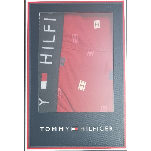 TOMMY HILFIGER(トミーヒルフィガー)のトミーヒルフィガー　新品　メンズ　ボクサーパンツ(レッドM) メンズのアンダーウェア(ボクサーパンツ)の商品写真