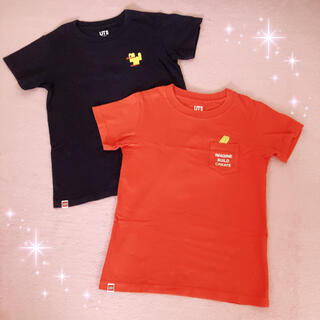 ユニクロ(UNIQLO)の☆ユニクロ☆キッズ☆レゴブロックコラボ半袖Tシャツ2点セット☆110サイズ(Tシャツ/カットソー)