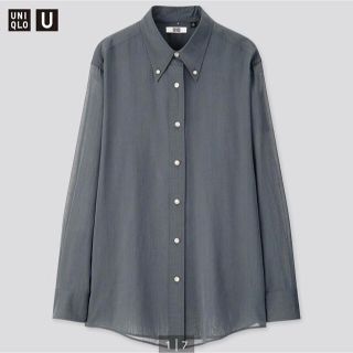 ユニクロ(UNIQLO)のUNIQLO ボタンダウンシャツ（長袖）M(シャツ/ブラウス(長袖/七分))