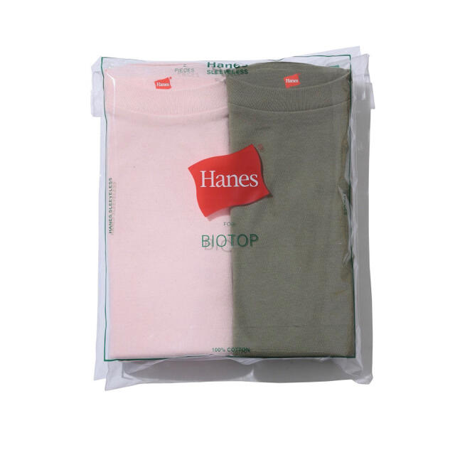 Hanes(ヘインズ)のHanes BIOTOP別注スリーブレスTシャツ レディースのトップス(Tシャツ(半袖/袖なし))の商品写真