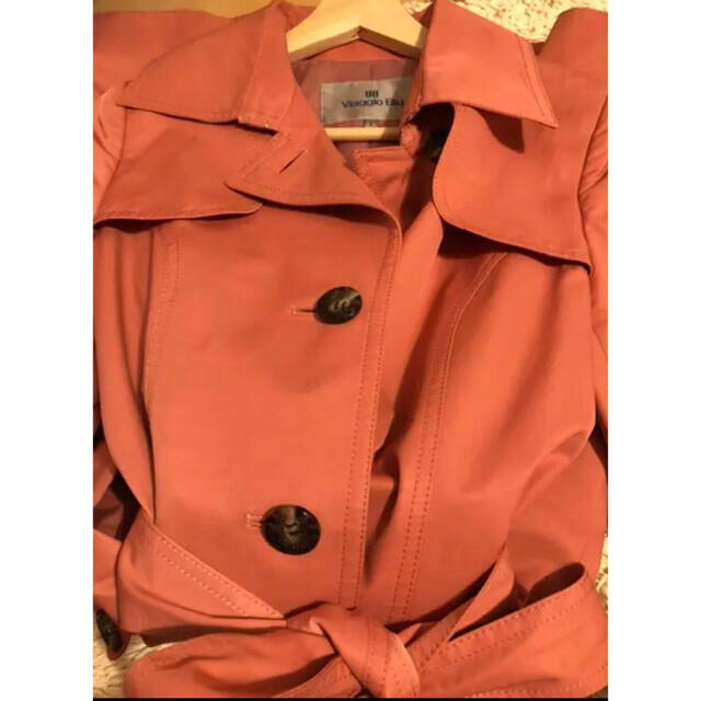 VIAGGIO BLU(ビアッジョブルー)のピンクのトレンチコート⭐︎ レディースのジャケット/アウター(トレンチコート)の商品写真