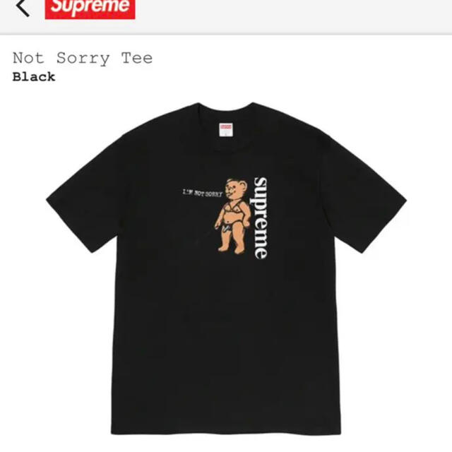 supreme not sorry tee シュプリーム Tシャツ 21ss