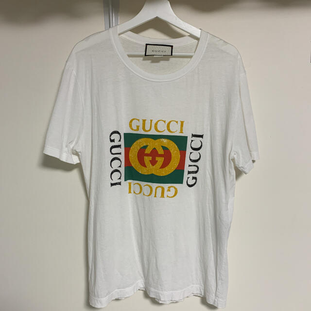 格安 GUCCI ロゴtシャツ ホワイト | humanication.co.il