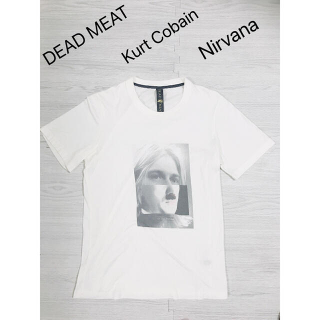 41cm肩幅激レア　カートコバーン×ヒトラー　Nirvana  DEAD MEAT Tシャツ