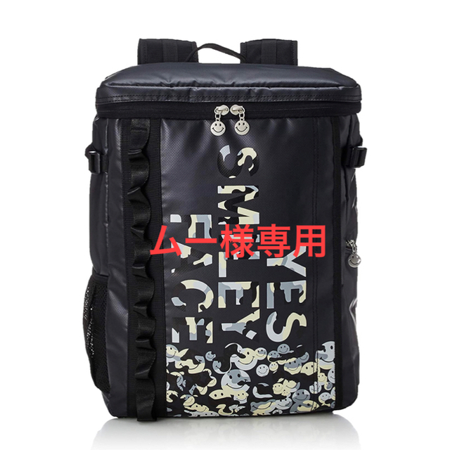 【新品・未開封】スマイリーフェイス リュック ブラックxカモフラージュ 20L