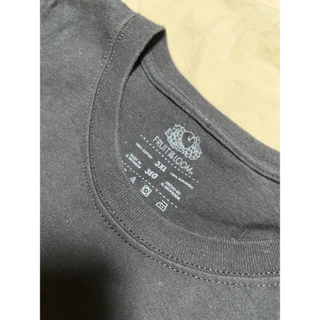 Hanes(ヘインズ)の90's フルーツオブザルーム 半袖Tシャツ 3XL 黒　胸ポケ メンズのトップス(Tシャツ/カットソー(半袖/袖なし))の商品写真