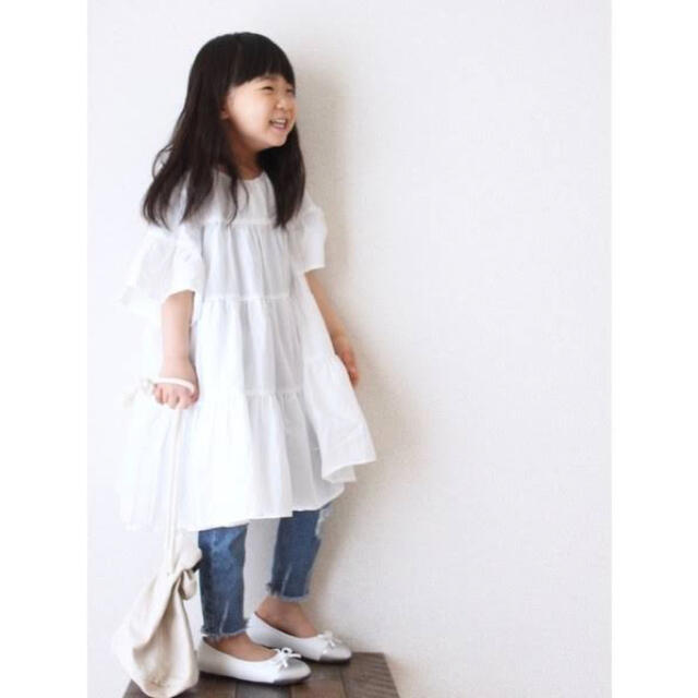 Branshes(ブランシェス)のブランシェス❁︎ティアードワンピース　マーキーズ  キッズ/ベビー/マタニティのキッズ服女の子用(90cm~)(ワンピース)の商品写真