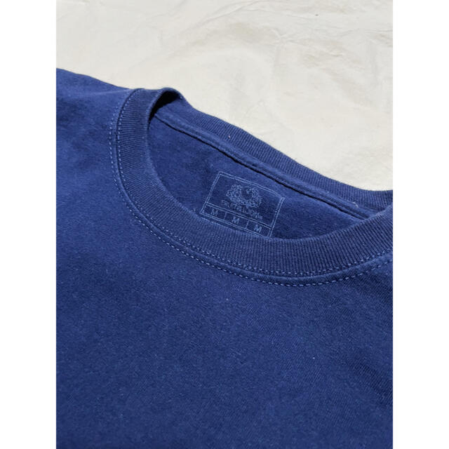Hanes(ヘインズ)の90's フルーツオブザルーム 半袖Tシャツ 紺　M 胸ポケ メンズのトップス(Tシャツ/カットソー(半袖/袖なし))の商品写真