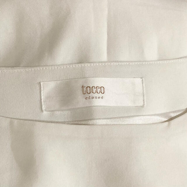 tocco(トッコ)のトッコクローゼット♡肩リボンレーストップス レディースのトップス(シャツ/ブラウス(半袖/袖なし))の商品写真