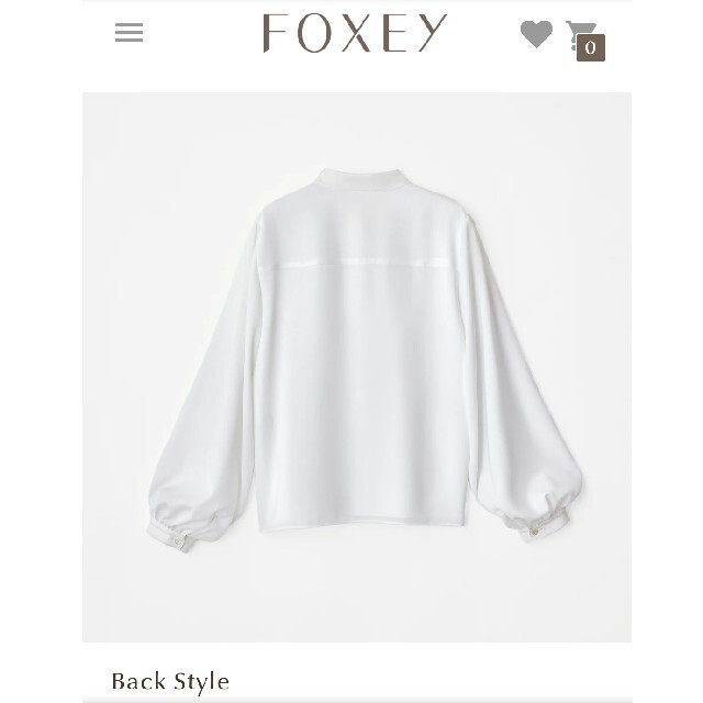 FOXEY Blouse "Hampton" ホワイト 38