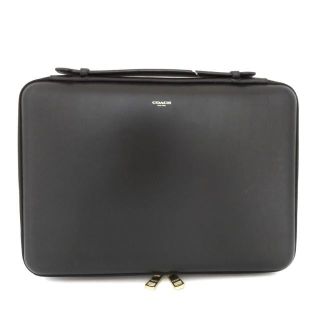 コーチ(COACH)のコーチ バッグ - 黒 PCケース レザー(その他)