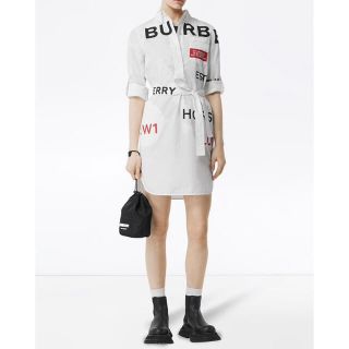 バーバリー(BURBERRY)のお値下げしました！　Burberry フェリープリント　シャツドレス(ひざ丈ワンピース)