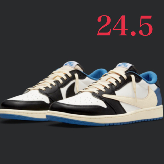 海外輸入】 Travis 24.5cm nike low Fragment x Scott スニーカー