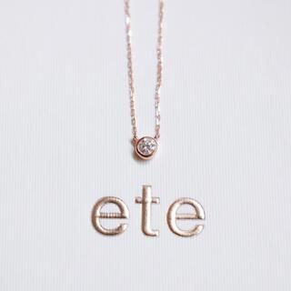 ete - 【値下げ】k18ダイヤモンド 0.1ct ネックレス「ブライト」の通販