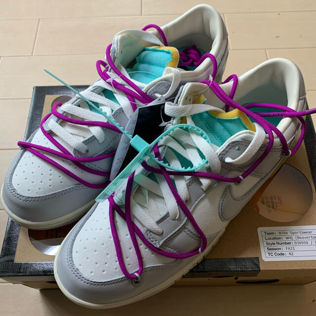 ナイキ ダンク オフホワイト NIKE off-white  21/50