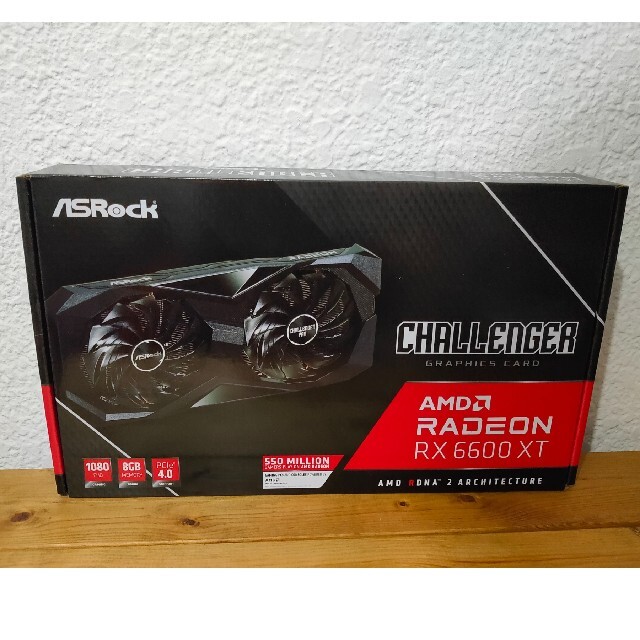 Asrock AMD Radeon 6600XT 8GB 未使用