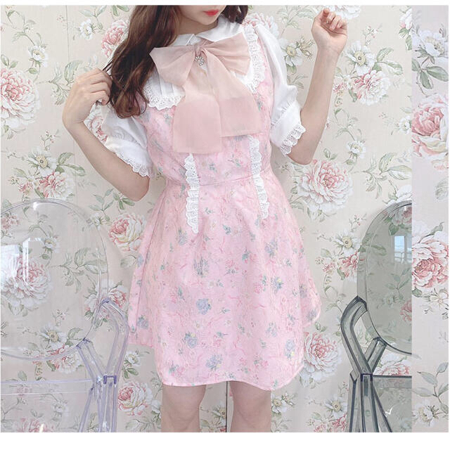 Swankiss - スワンキス♡ TS lacy fleur O/Pの通販 by ゆめ's shop