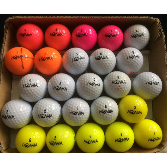本間ゴルフ(ホンマゴルフ)のロストボール 25球 ホンマ スポーツ/アウトドアのゴルフ(その他)の商品写真