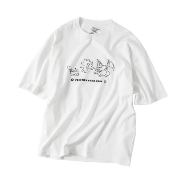 Yu NAGABA×ポケモンTシャツピカチュウ&リザードン　サイズビックサイズ3