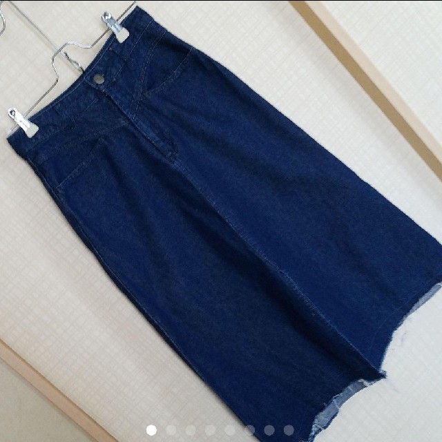 BACK NUMBER(バックナンバー)のデニムAラインロングスカート レディースのスカート(ロングスカート)の商品写真