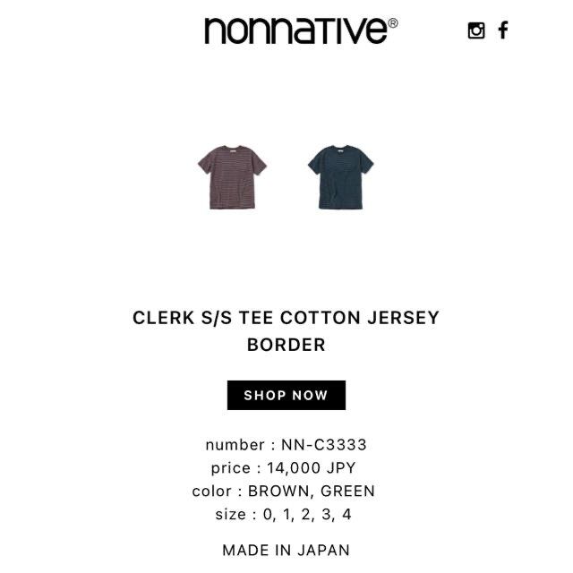 nonnative(ノンネイティブ)のノンネイティブ  CLERK S/S TEE  メンズのトップス(Tシャツ/カットソー(半袖/袖なし))の商品写真