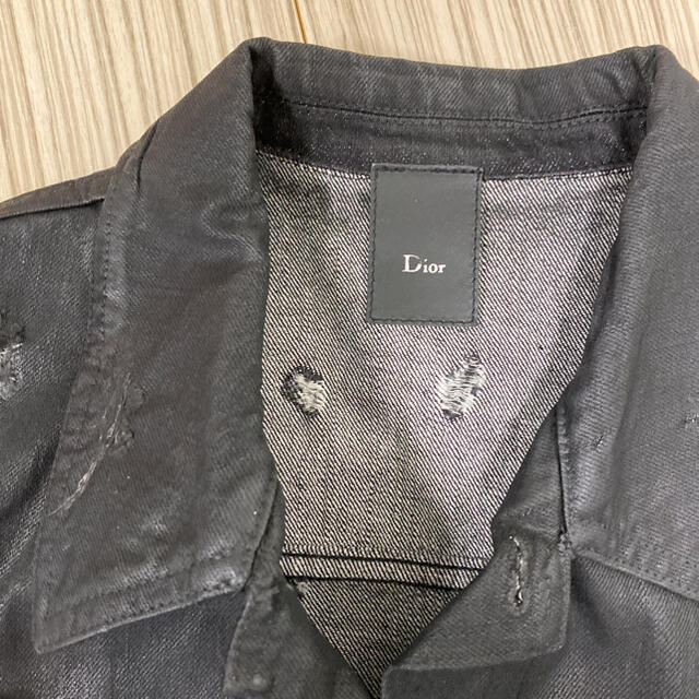 DIOR HOMME(ディオールオム)の希少　dior homme デストロイ　デニムジャケット メンズのジャケット/アウター(Gジャン/デニムジャケット)の商品写真