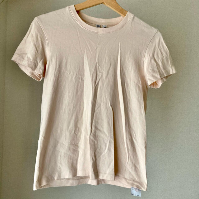 UNIQLO(ユニクロ)の【UNIQLO U】Tシャツ／薄ピンク レディースのトップス(Tシャツ(半袖/袖なし))の商品写真