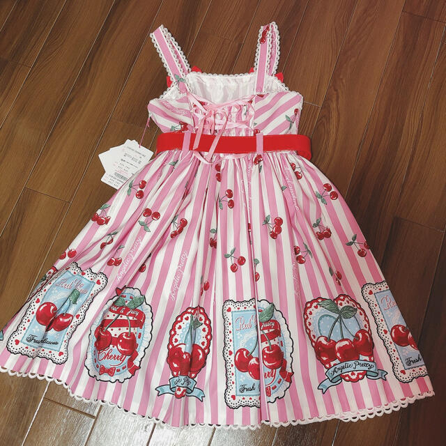 Angelic Pretty - 【新品タグ付き】Cherry Stamp ピンクJSKの通販 by