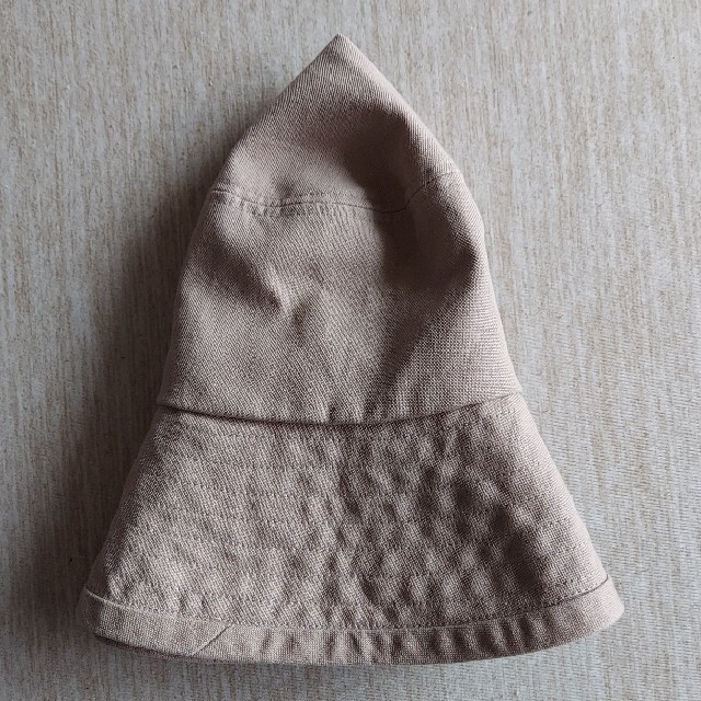 MUJI (無印良品)(ムジルシリョウヒン)の無印良品　未使用ハット　ベージュ　綿100% レディースの帽子(ハット)の商品写真