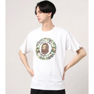 アベイシングエイプ(A BATHING APE)のBAPE abc camo busy works tee Tシャツ 白(Tシャツ/カットソー(半袖/袖なし))