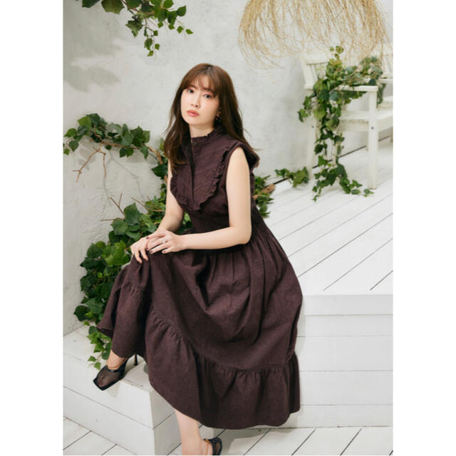 SNIDEL(スナイデル)のHerlipto Paisley Cotton Lace Long Dress レディースのワンピース(ロングワンピース/マキシワンピース)の商品写真