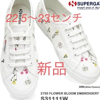 スペルガ(SUPERGA)の春服　新品　スペルガ スニーカー レディース 花柄　刺繍 花 ボタニカル柄(スニーカー)