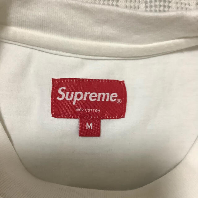 希少 XL Supreme bleed logo s/s topホワイトサイズ